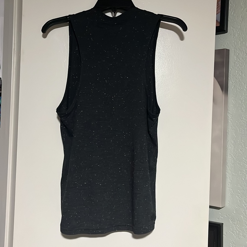 Adidas Sport Loose Fit Tank Top Black Charcoal Womens Size XS NEW - Picture 2 of 4